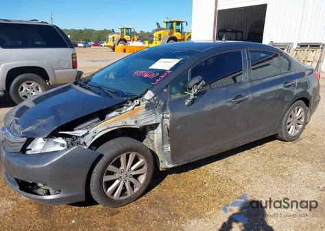 2012 Honda Civic Ex z USA, uszkodzony, nr VIN 2HGFB2F87CH591488